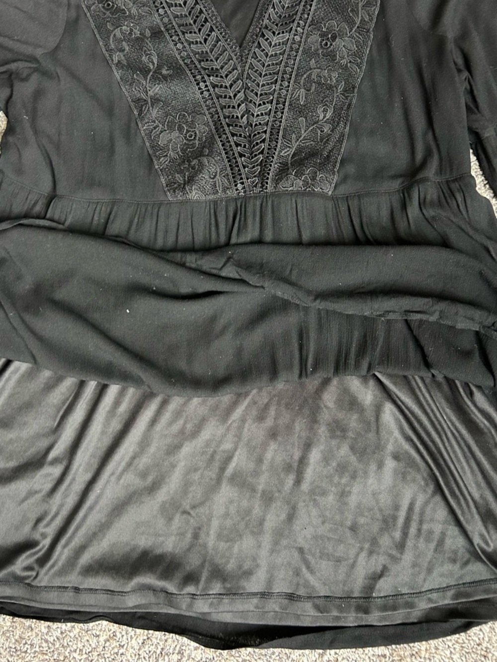 A Beautiful Soul Swim Cover Boho Style Babydoll Crochet Dress L-XL - Picture 7 of 9
